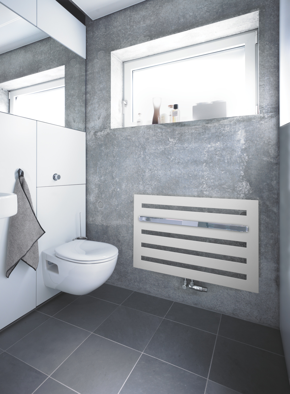 Rendering Zehnder Metropolitan Bar Decorative radiator Front view