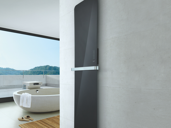 Rendering Zehnder Folio Glass Decorative radiator 